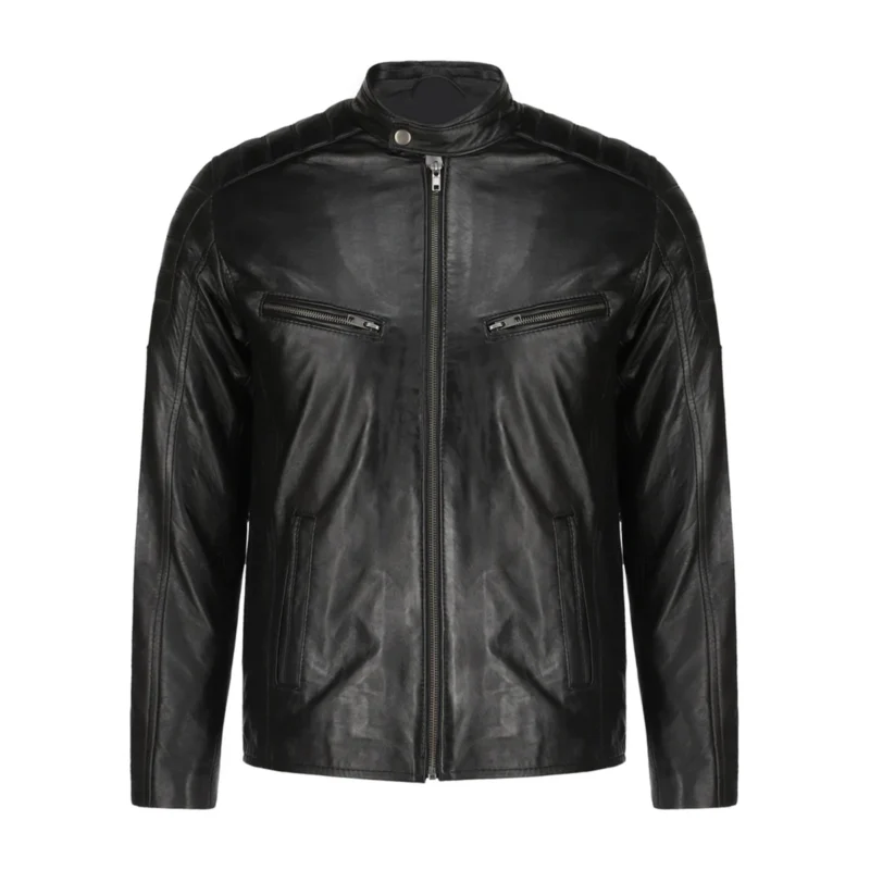 Mens Cafe Racer Leather Jacket